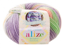 Baby wool batik Alize-7258